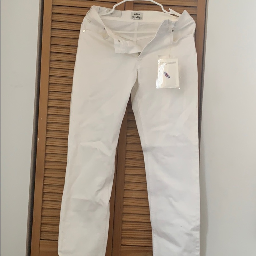 Acne Studios boyfriend jean white